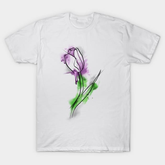 Violet T-Shirt by Wave10